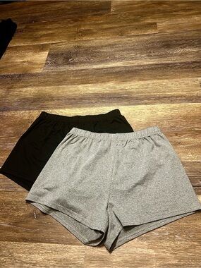 SHEIN Gray & Black Basic Lounge Shorts Bundle Size 6